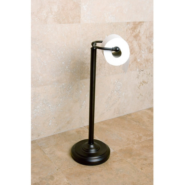 Porte-papier hygiénique vintage sur pied - Bronze huilé