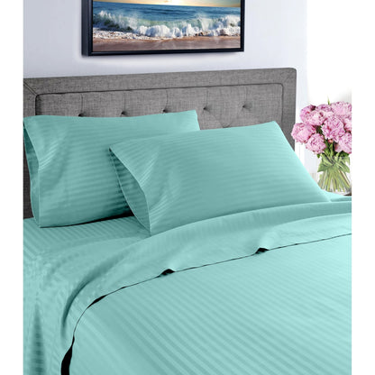 Ensemble de draps à poches profondes en coton riche 1000 fils