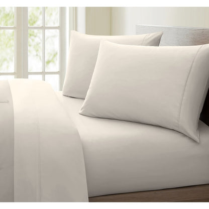 Ensemble de draps à poches profondes en coton riche 1000 fils