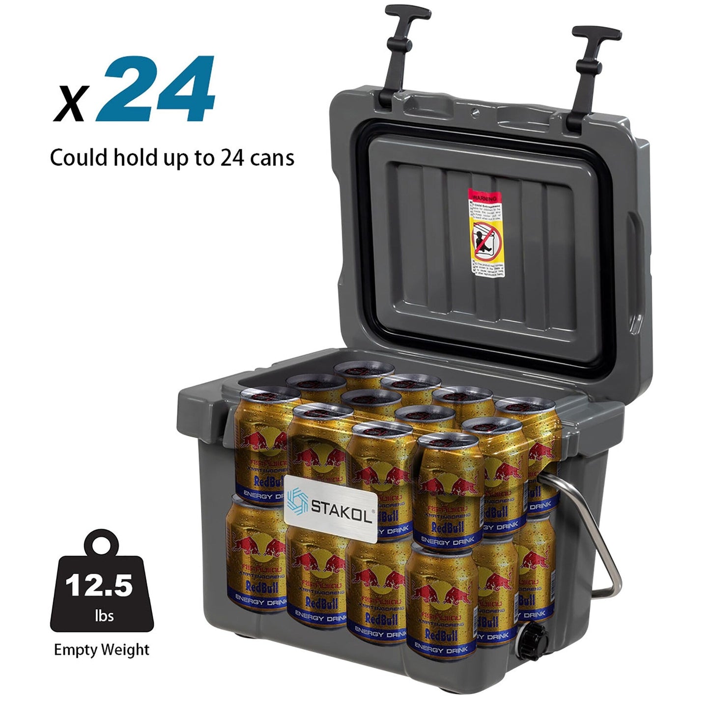 Glacière portable SKTAKOL 16 litres, anti-fuite, 24 canettes de glace - Voir les détails