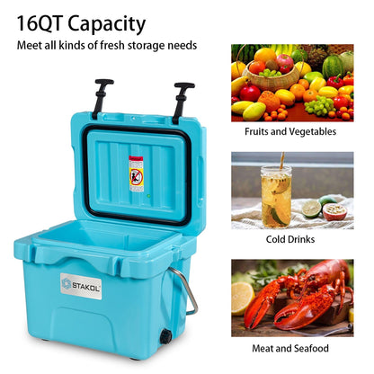 Glacière portable SKTAKOL 16 litres, anti-fuite, 24 canettes de glace - Voir les détails