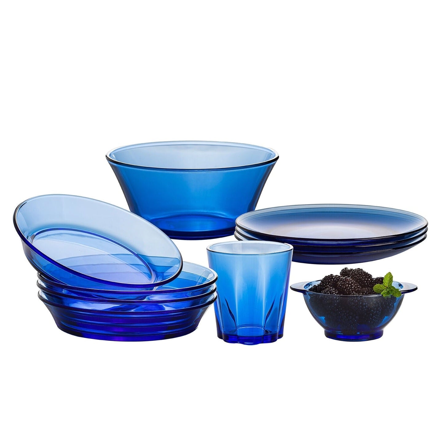 Ensemble de 4 bols à pâtes et à salade en verre borosilicaté STP Goods
