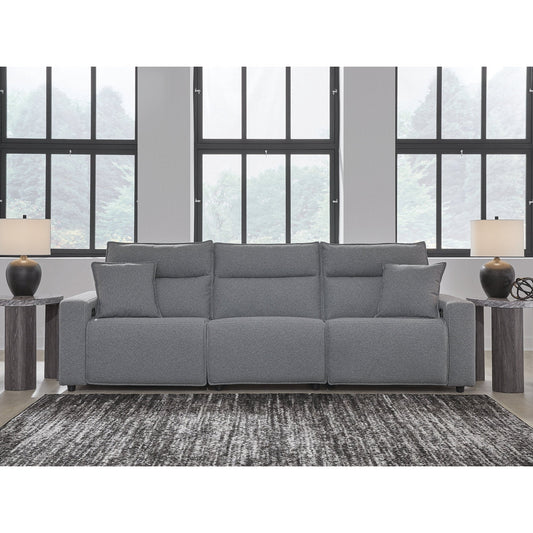 Signature Design by Ashley Modmax Gray 3-Piece Power Reclining Sectional - 116 W x 41 D x 41 H