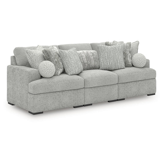 Signature Design by Ashley Snodoodle Gray 3-Piece Sectional - 113 W x 41 D x 40 H