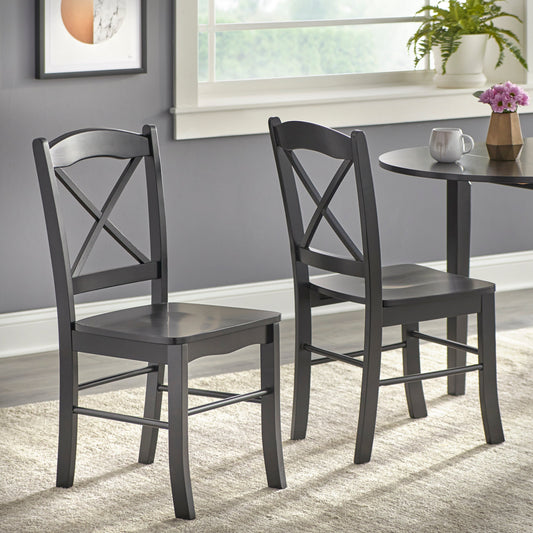 Chaises de salle à manger de style cottage de campagne Simple Living (lot de 2)