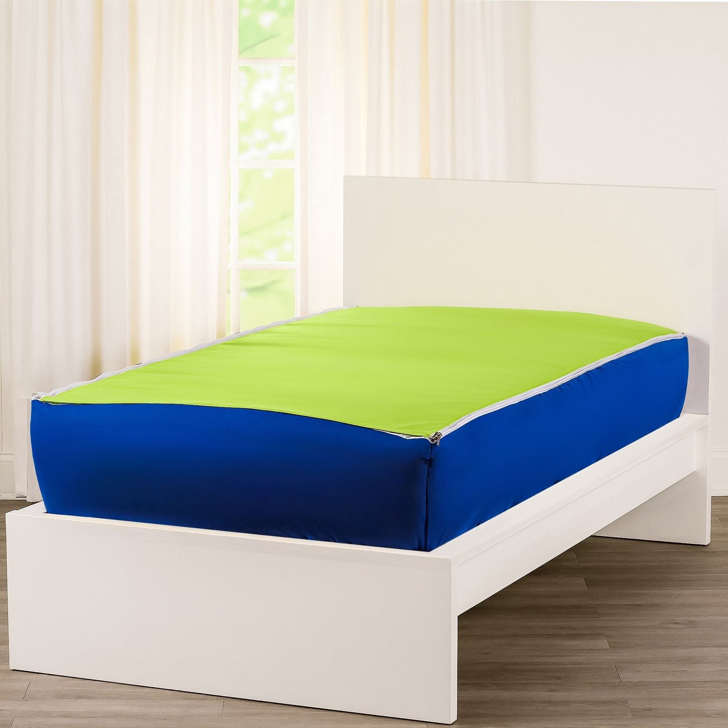 Parure de lit de luxe à fermeture éclair bleu cobalt Siscovers Bunkie