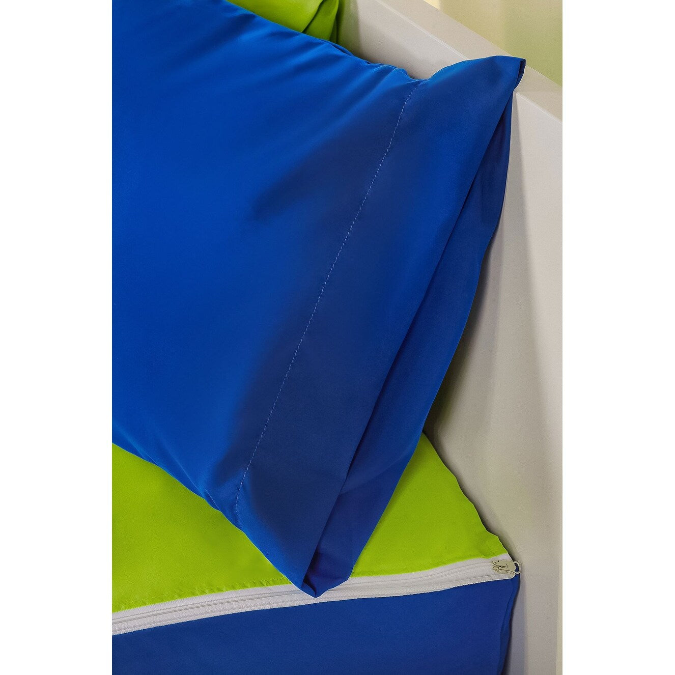 Parure de lit de luxe à fermeture éclair bleu cobalt Siscovers Bunkie