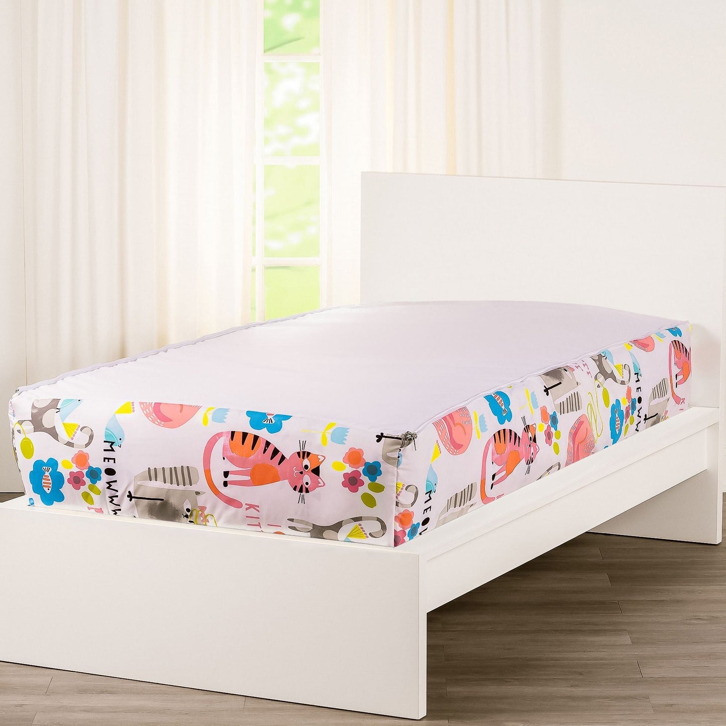 Parure de lit de luxe à fermeture éclair Siscovers I Heart Cats Bunkie