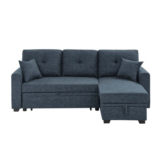 Sleeper Sofa with Upholstery - 85.5 - 54 D x 84 W x 35 H
