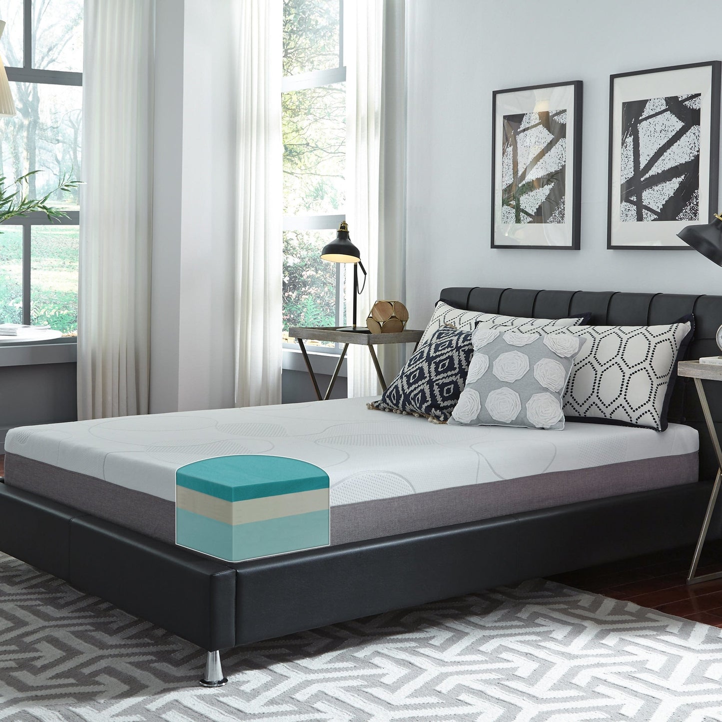 Matelas en mousse viscoélastique avec gel Slumber Solutions de 25 cm
