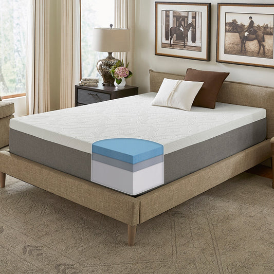 Matelas en mousse à mémoire de forme NRGel Signature de 12 pouces de Slumber Solutions