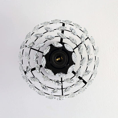 Petit plafonnier en cristal WINGBO, mini-plafonnier semi-encastré... - N/A