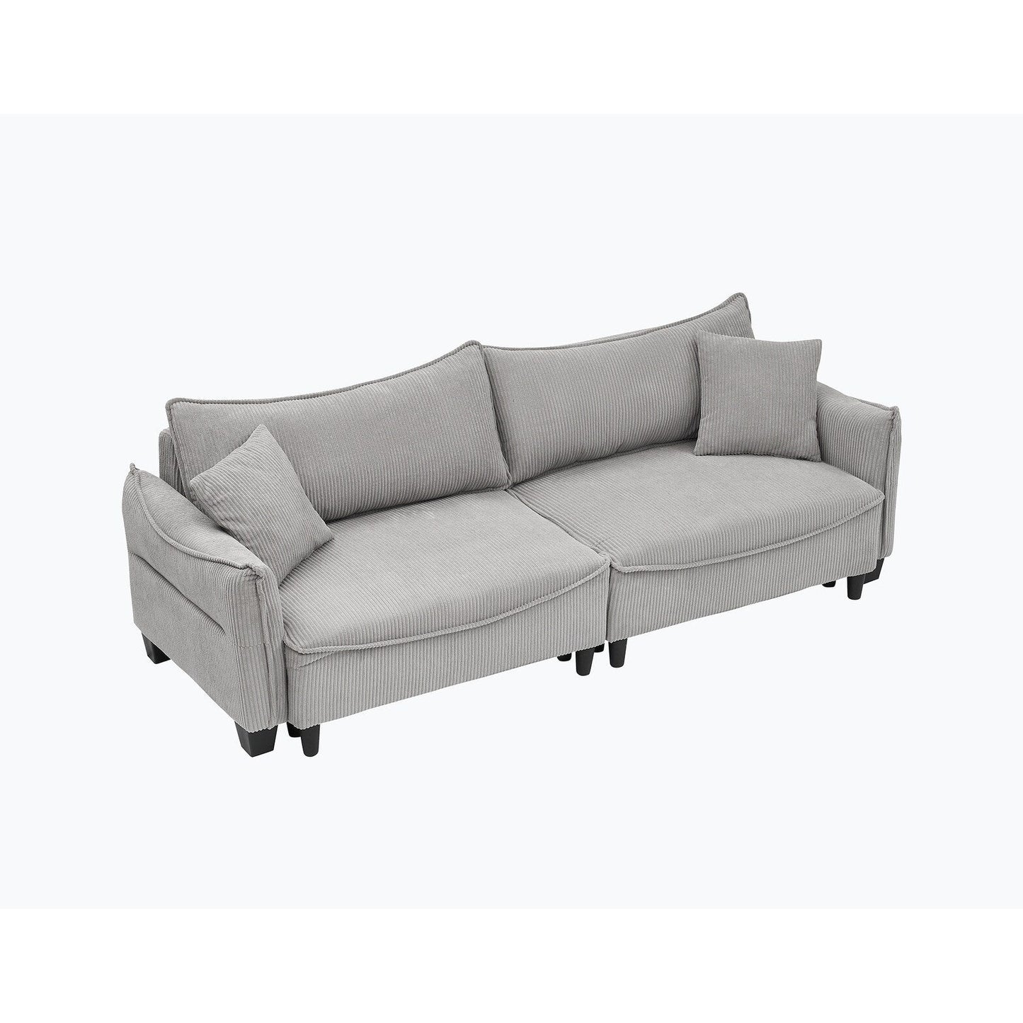 Sofa can be Converted into A Sofa Bed with Two Throw Pillows
