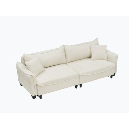 Sofa can be Converted into A Sofa Bed with Two Throw Pillows