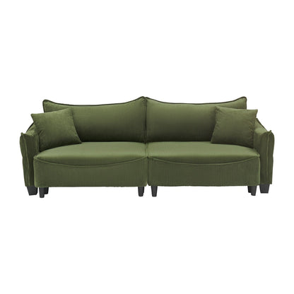 Sofa can be Converted into A Sofa Bed with Two Throw Pillows