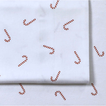 Parure de draps à poches extra profondes en flanelle de coton douce 170 g/m² imprimée