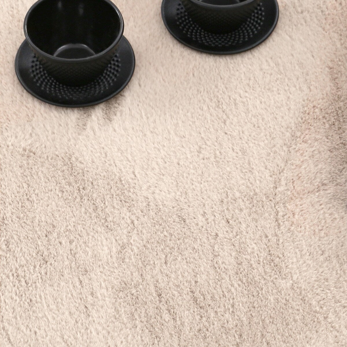 Tapis doux et lavable avec envers antidérapant, couleurs unies