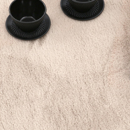 Tapis doux et lavable avec envers antidérapant, couleurs unies