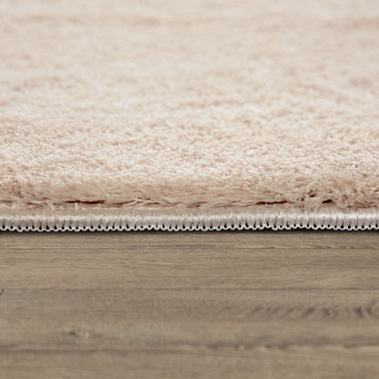 Tapis doux et lavable avec envers antidérapant, couleurs unies