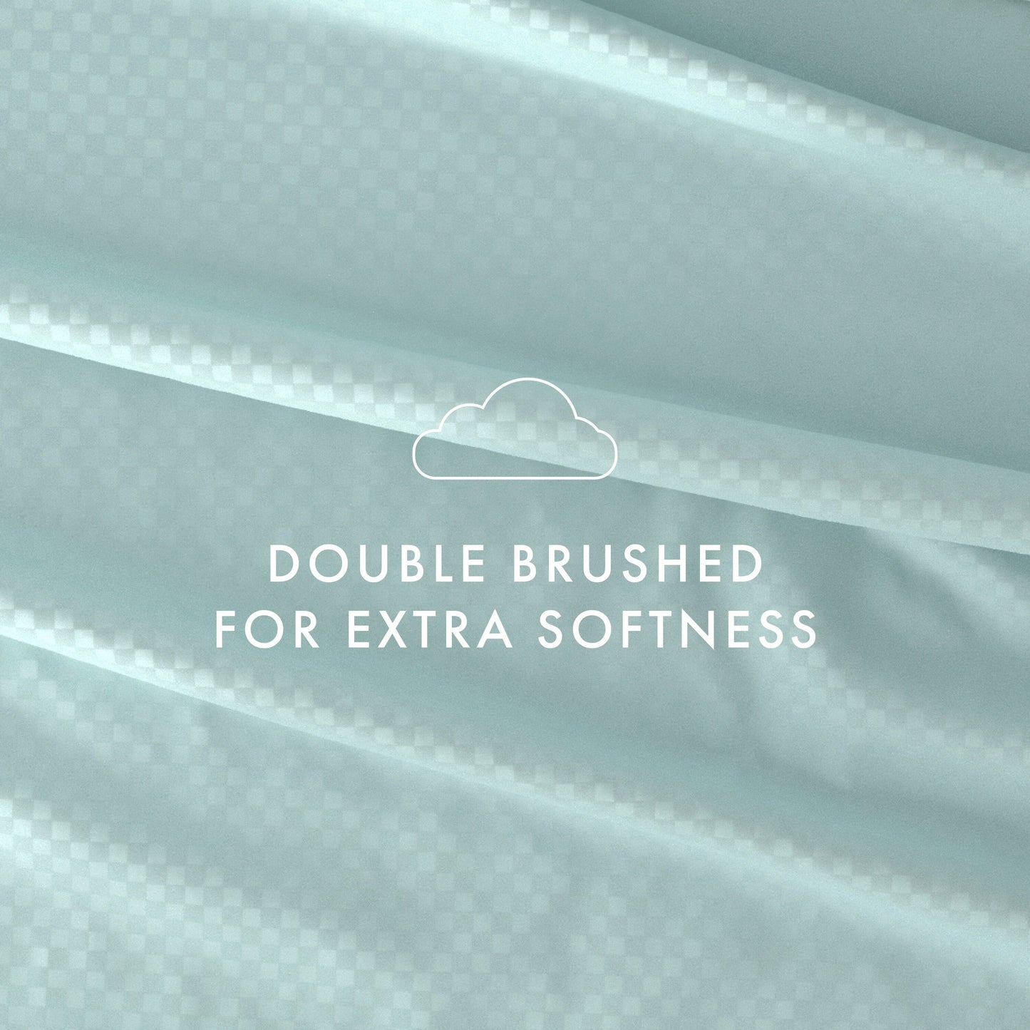 Ensemble de draps à poche profonde Soft Essentials doublement brossé à carreaux gaufrés, 4 pièces