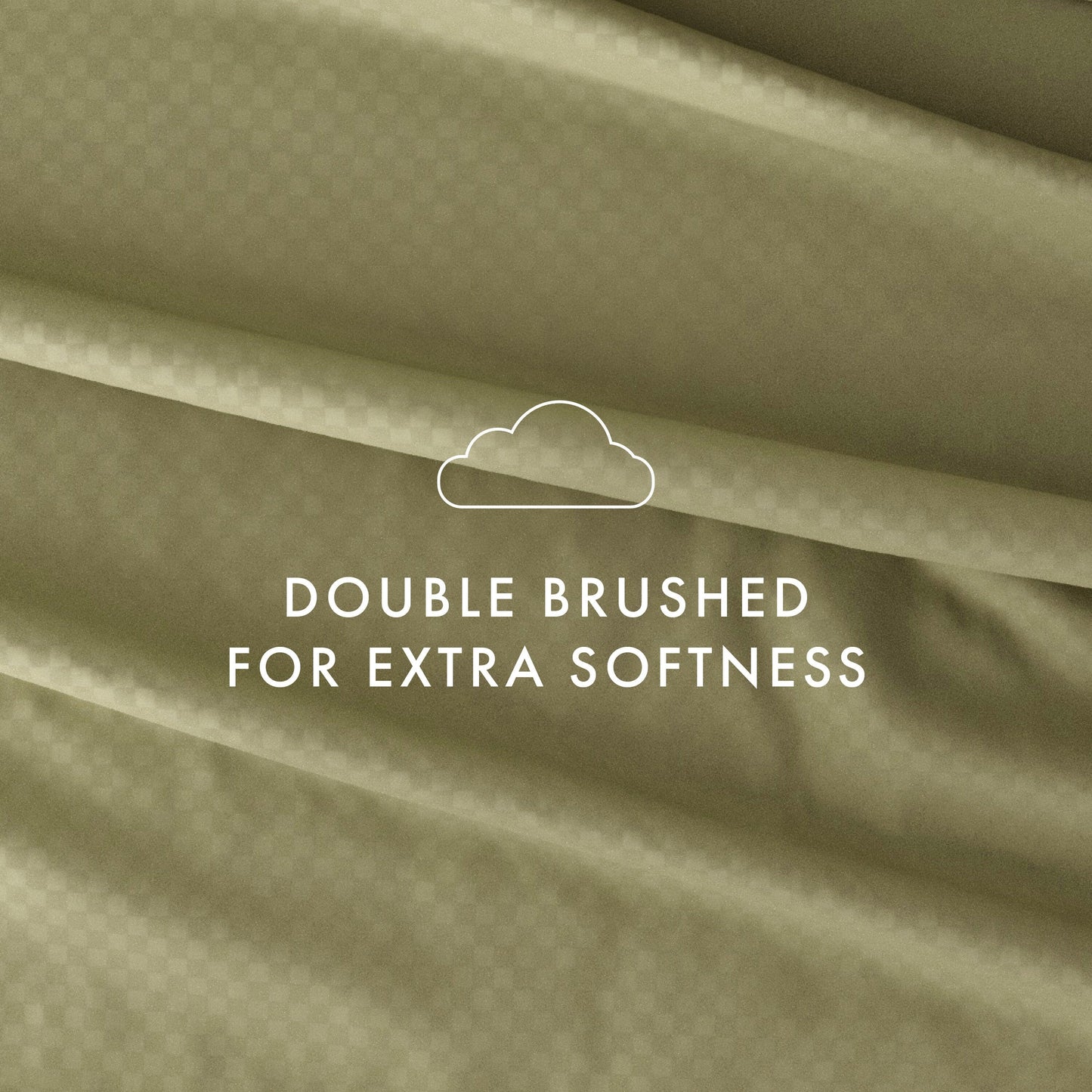 Ensemble de draps à poche profonde Soft Essentials doublement brossé à carreaux gaufrés, 4 pièces