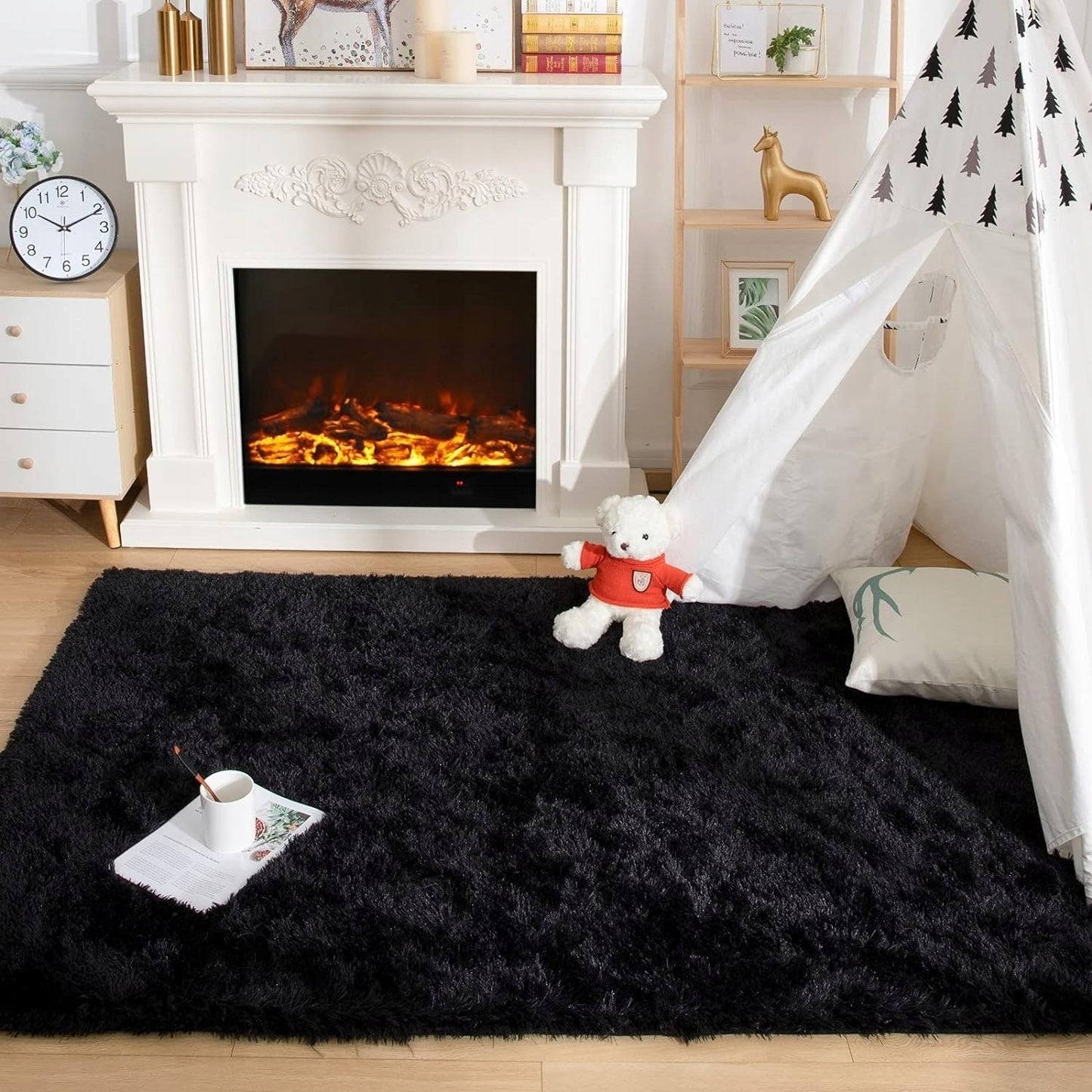 Tapis d'intérieur doux et moderne - 1,22 m x 1,62 m