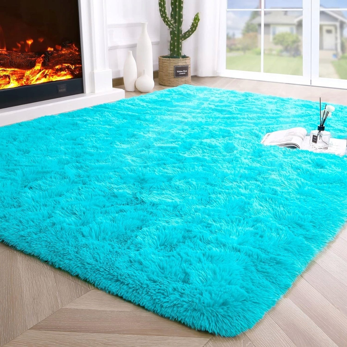 Tapis d'intérieur doux et moderne - 1,22 m x 1,62 m