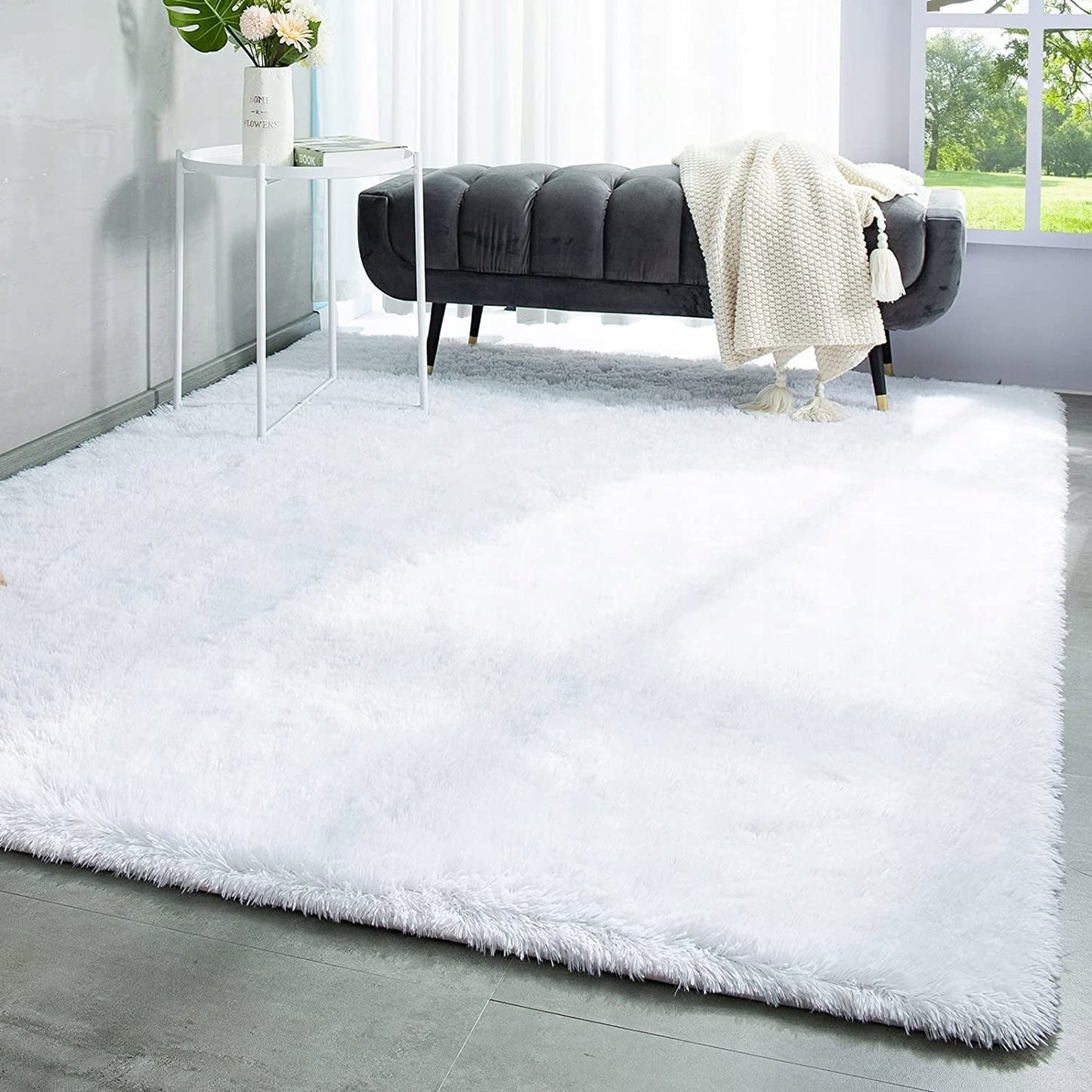 Tapis d'intérieur doux et moderne - 1,22 m x 1,62 m