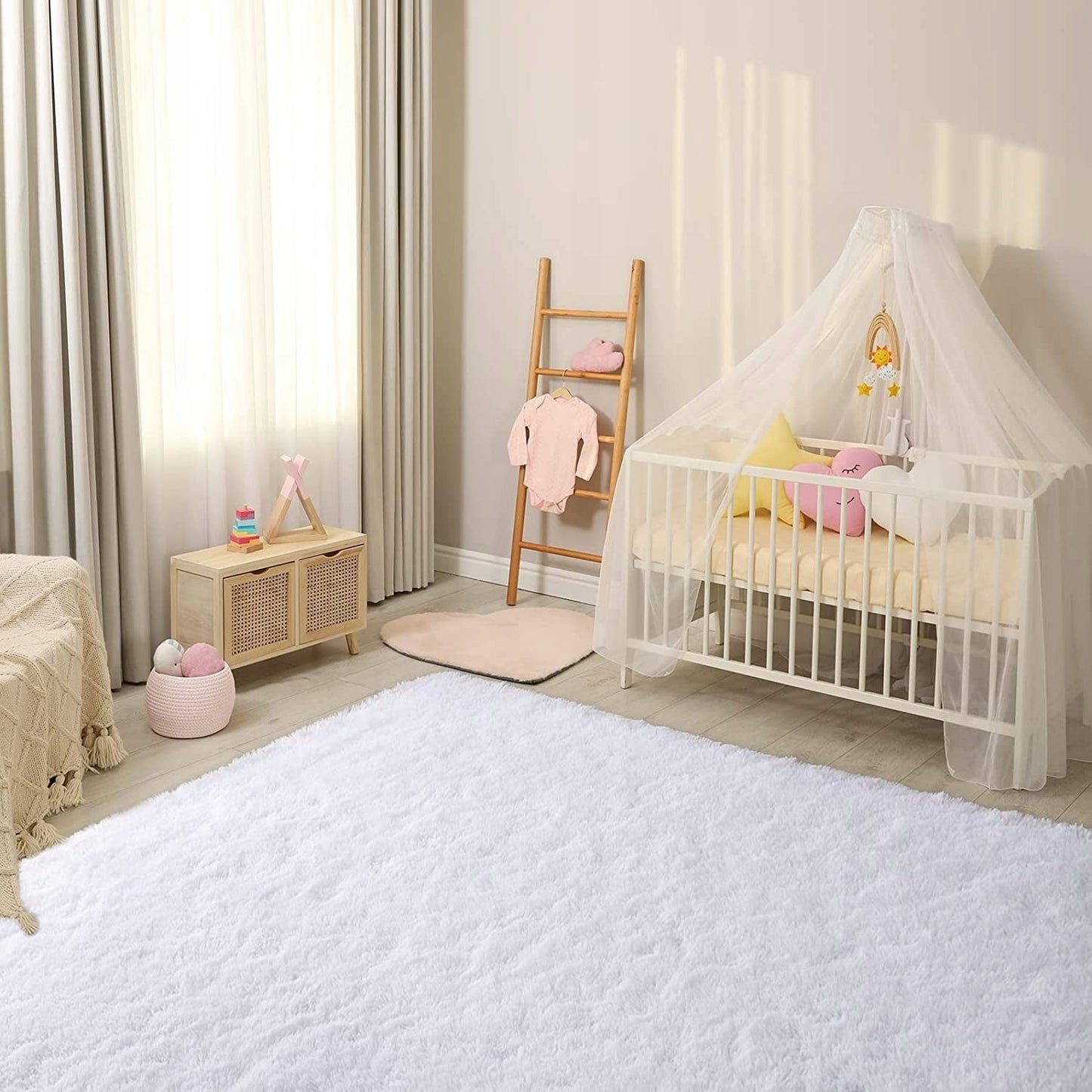 Tapis d'intérieur doux et moderne - 1,22 m x 1,62 m