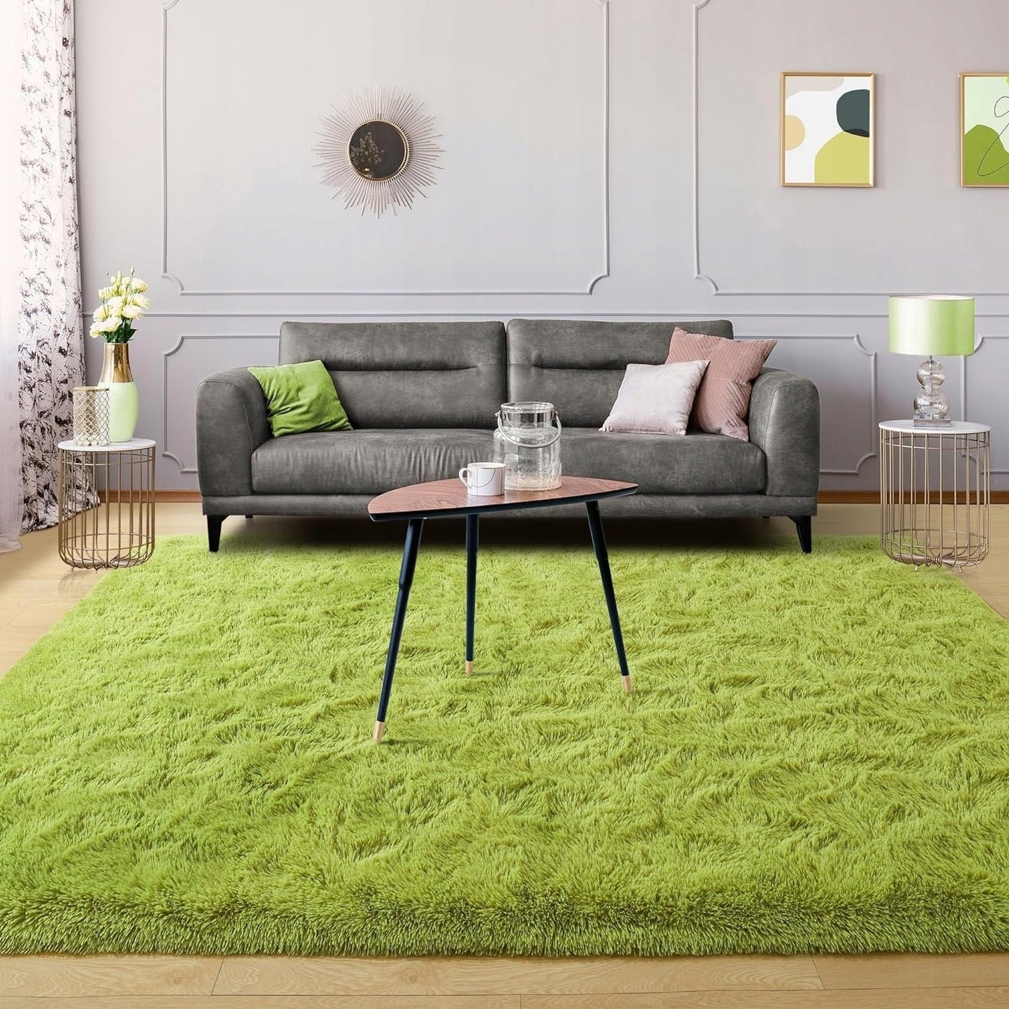Tapis d'intérieur doux et moderne - 1,22 m x 1,62 m