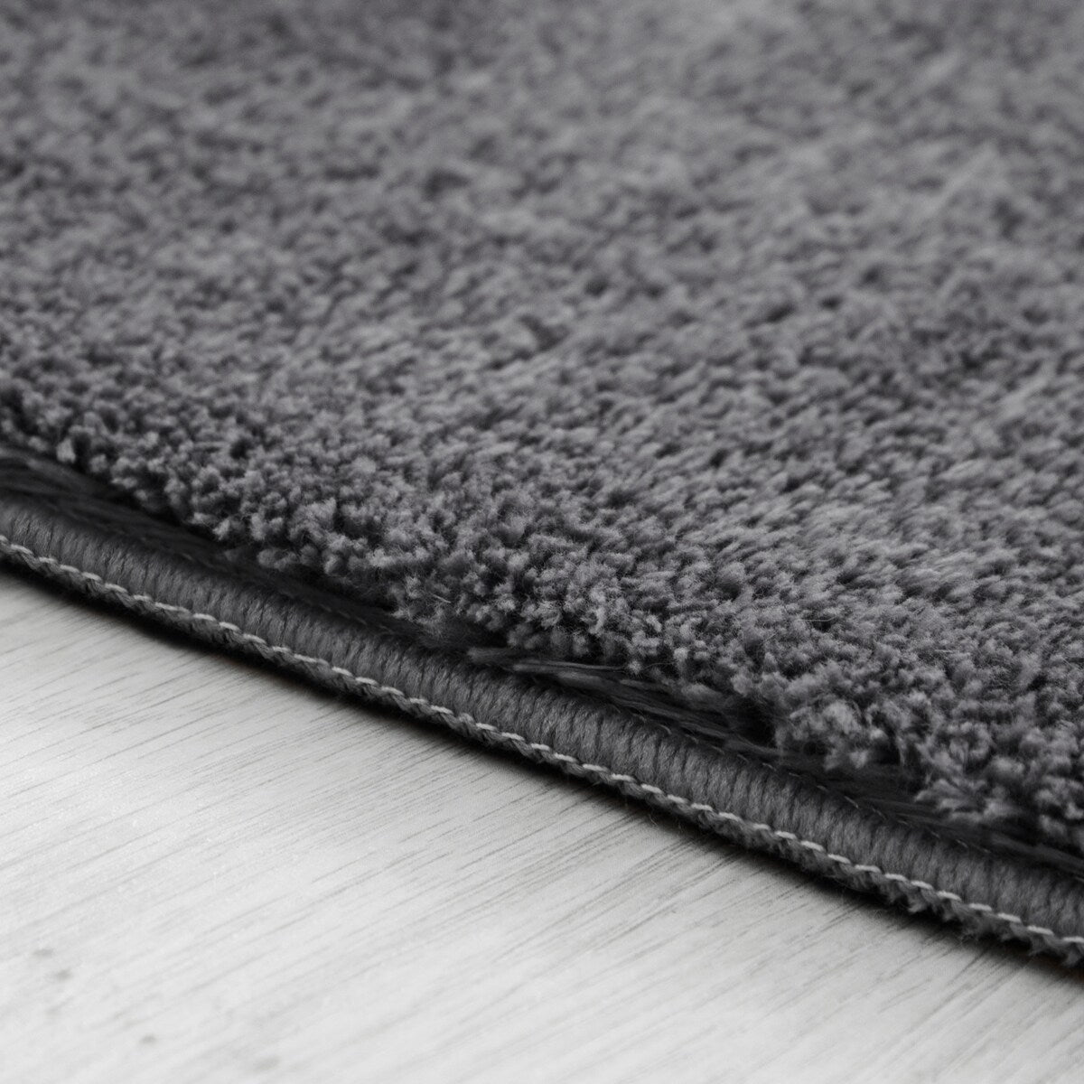Tapis doux et lavable avec envers antidérapant, couleurs unies