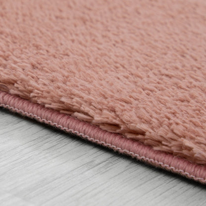 Tapis doux et lavable avec envers antidérapant, couleurs unies