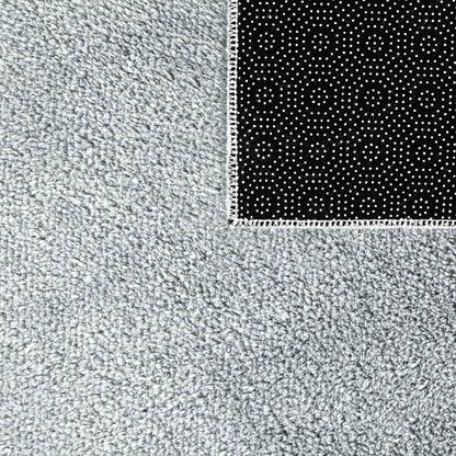 Tapis doux et lavable avec envers antidérapant, couleurs unies