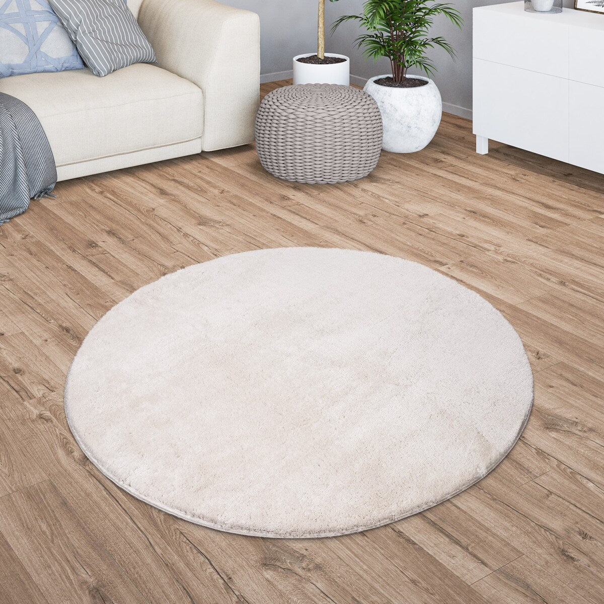 Tapis doux et lavable avec envers antidérapant, couleurs unies