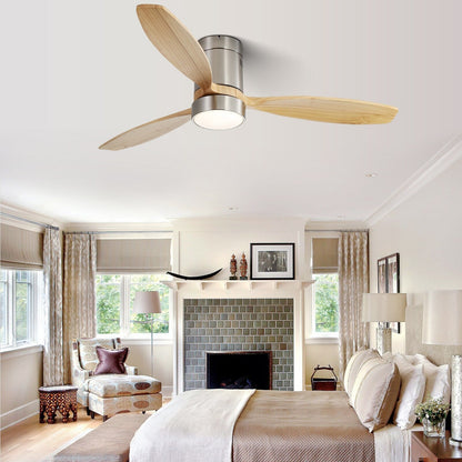Ventilateur de plafond encastré Sofucor 52 pouces avec télécommande, moteur réversible et éclairage intégré en option