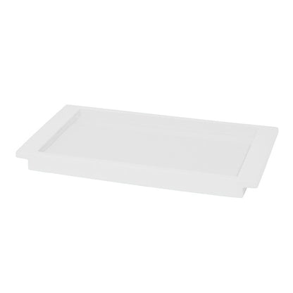 Collection d'accessoires de salle de bain en laque blanche unie