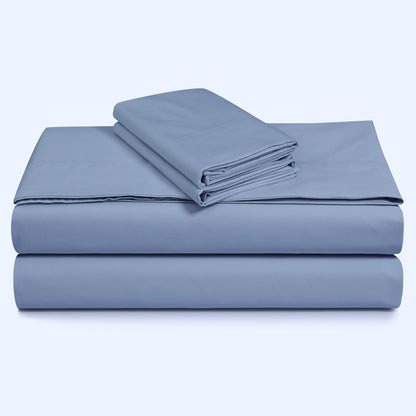 Parure de draps en percale de coton 300 fils, unie ou imprimée, à poches extra profondes