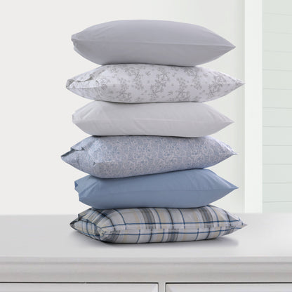 Parure de draps en percale de coton 300 fils, unie ou imprimée, à poches extra profondes
