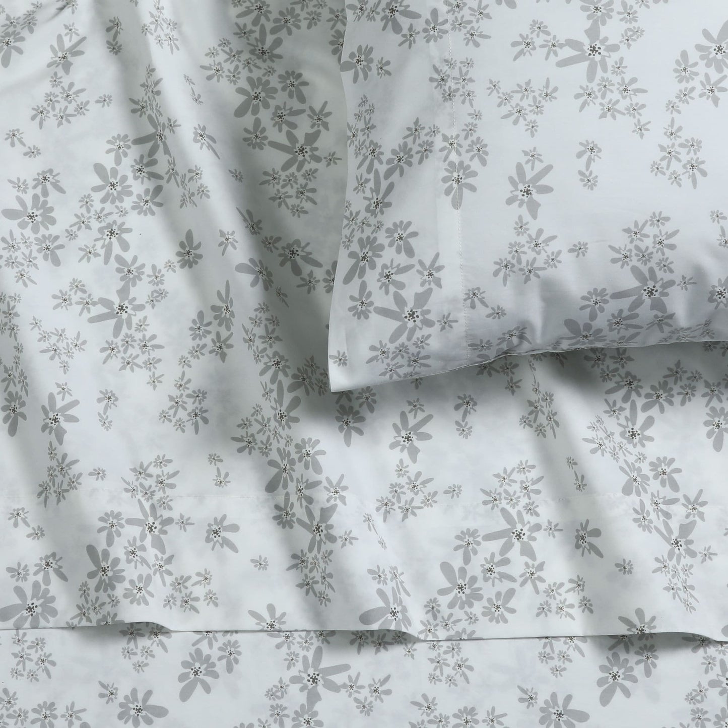 Parure de draps en percale de coton 300 fils, unie ou imprimée, à poches extra profondes