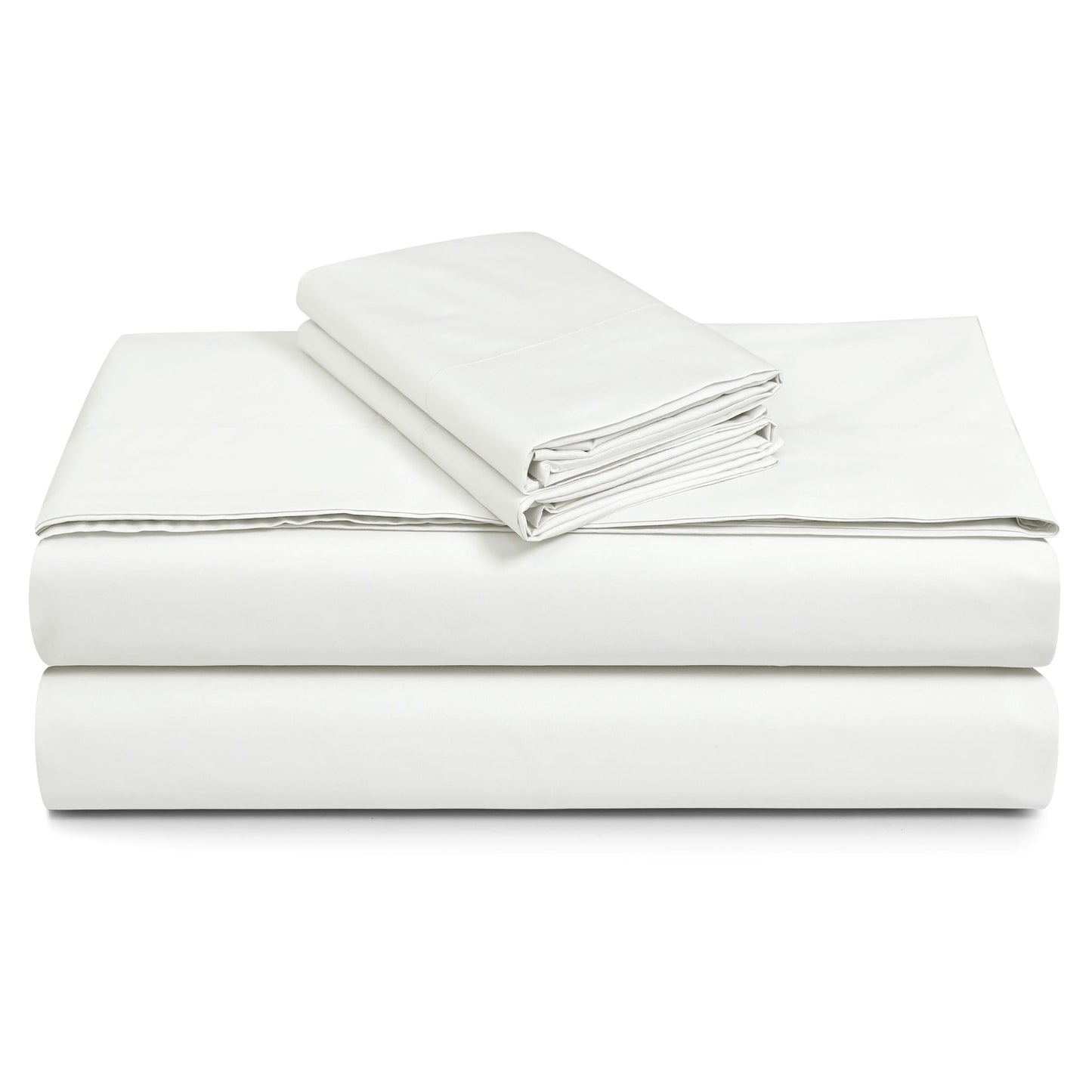 Parure de draps en percale de coton 300 fils, unie ou imprimée, à poches extra profondes