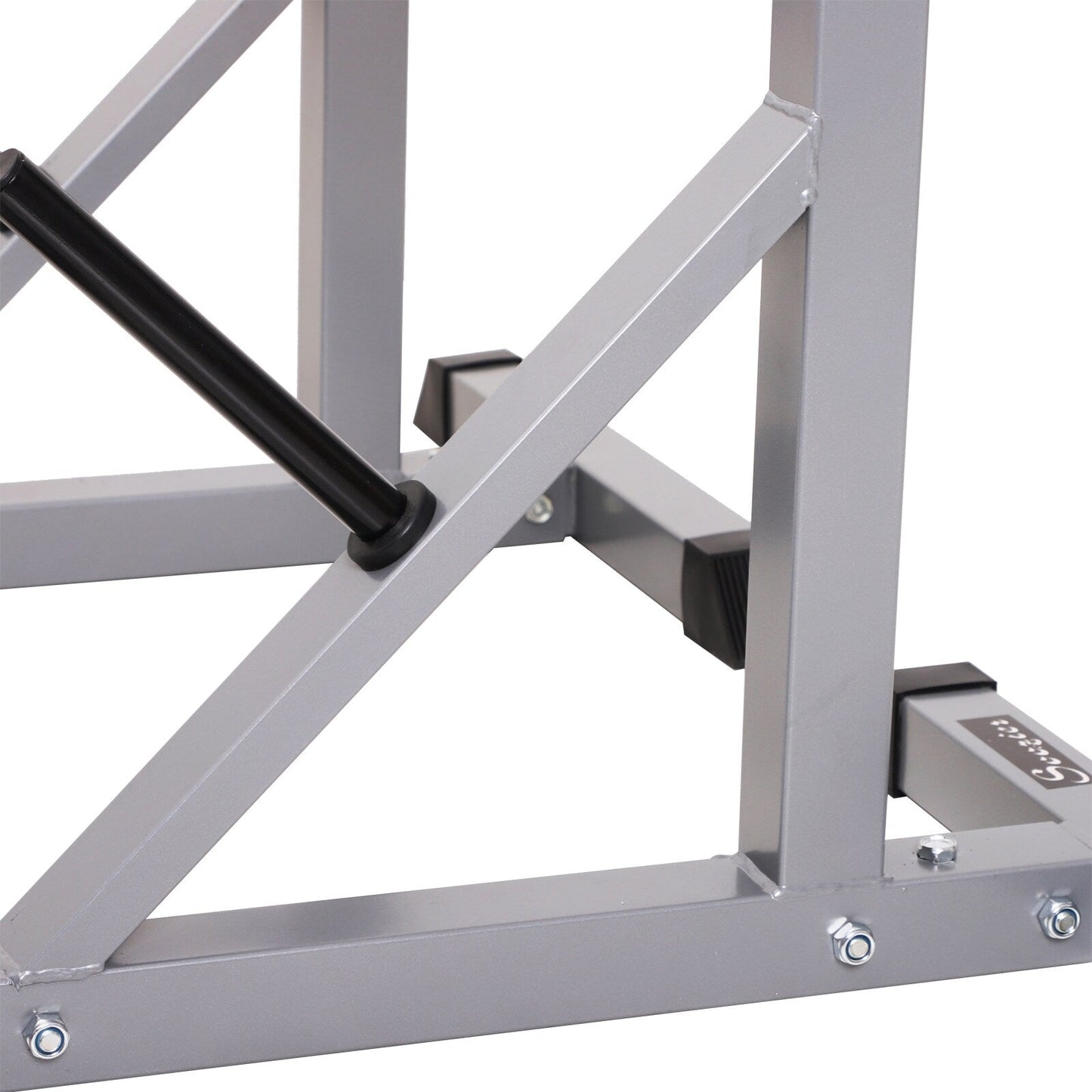 Support à squat/développé couché Soozier Steel 2 pièces à hauteur réglable - N/A