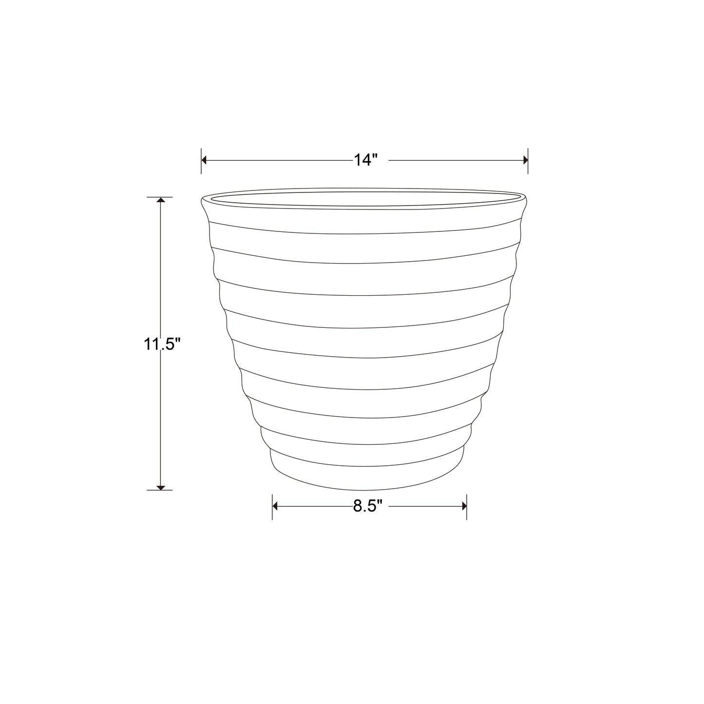 Jardinière en forme de ruche pour patio sud