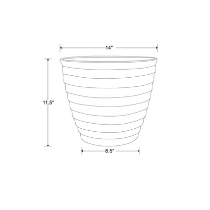 Jardinière en forme de ruche pour patio sud