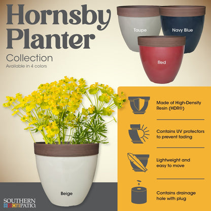 Jardinière en résine Hornsby de Southern Patio