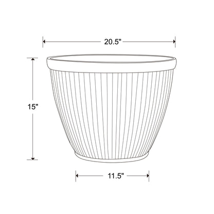 Jardinière Westlake pour patio sud