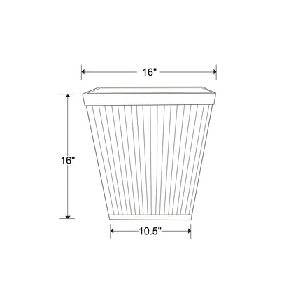 Jardinière Westlake pour patio sud