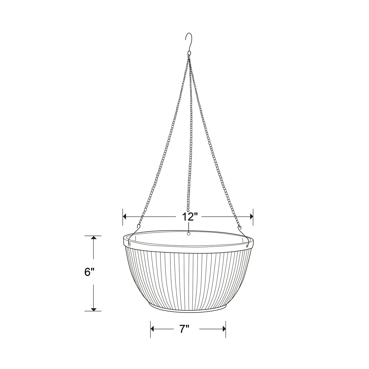 Jardinière Westlake pour patio sud