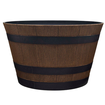 Jardinière en forme de tonneau de whisky Southern Patio
