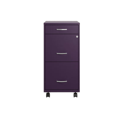 Classeur métallique Space Solutions 18 pouces à 3 tiroirs