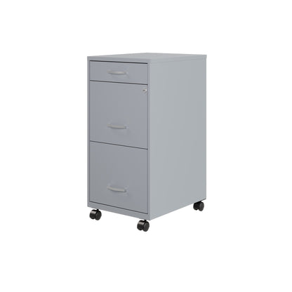 Classeur métallique Space Solutions 18 pouces à 3 tiroirs